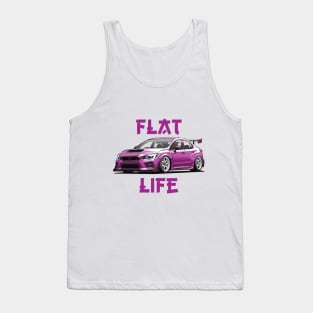 Subaru STI Car Art - Impreza WRX Modified Pink JDM Drift Car Tank Top